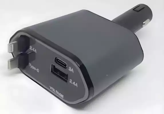 Автомобильное зарядное устройство 4 в 1 (120W)